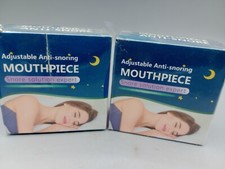 Lot of 2 - Adjustable Anti Snoring Mouthpiece Guard Sleep Apnea Teeth Grind