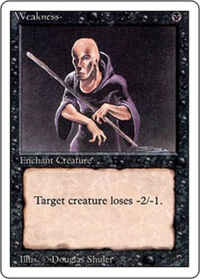 MTG - Magic the Gathering - Revised Edition (1994) - Weakness | eBay