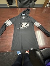 anaheim ducks Hoodie Old Time Hockey Large