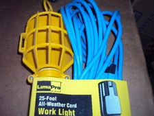 LUMAPRO 2W163 Incandescent Hand Lamp, 25 ft ,  75 Lamp Watts