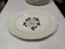 Vtg 1950s Homer Laughlin China Serving Dish Rose 9 1/4" X 11 3/4" PLATTER