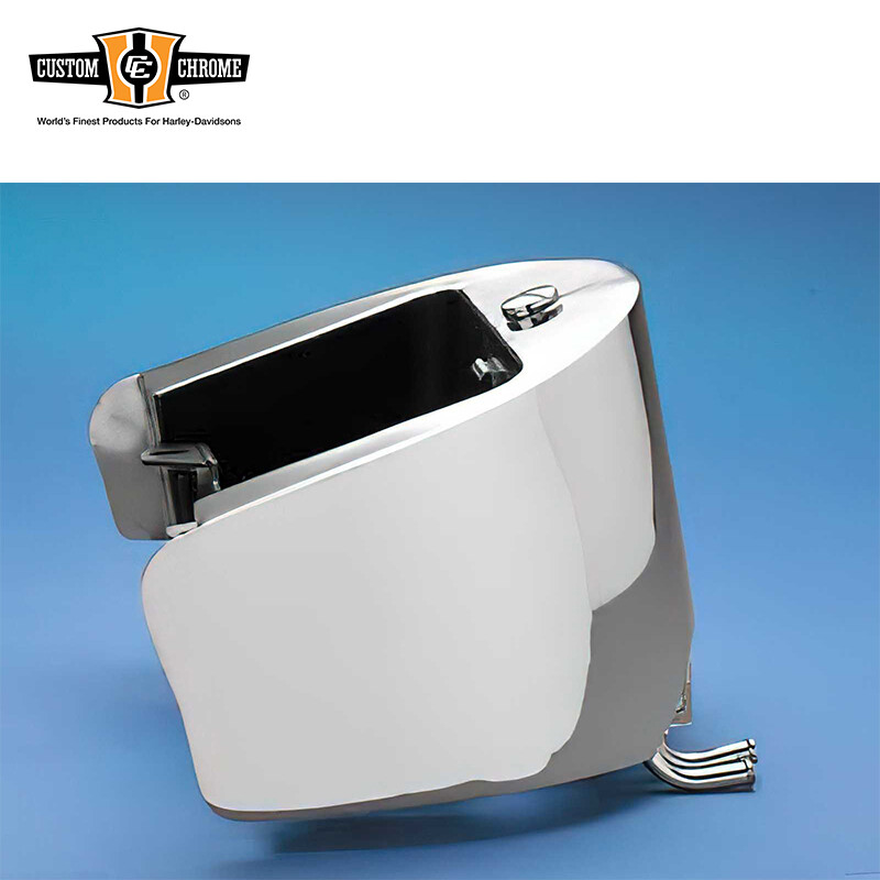 Chrome Oil Tank Santee Winged Center Fill Fits For Harley 1989-99 Softail models