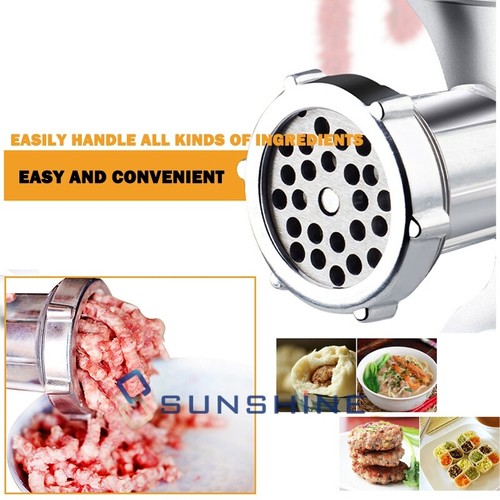 Table Hand Crank Manual Meat Grinder Mincer Stuffer Sausage Filler Maker Machine - Picture 8 of 24