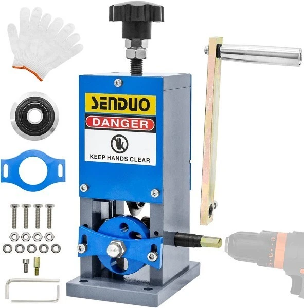 SENDUO Upgraded Manual Wire Stripper Machine 0.06 1.57in Cable