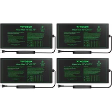 10 In. X 20.75 In. Durable Waterproof Seedling Heat Mat (4-Pack)