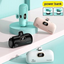 Mini Power Bank Portable 5000mAh Fast Charger For iPhone 17 16 15 Samsung Type C
