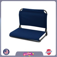 Ozark Trail Stadium Seat Navy Blue Portable Bleacher Cushion Chair