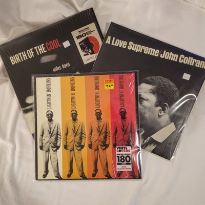 3 LP Jazz Blues Vinyl Lot Miles Davis Red John Coltrane TML-M Lightnin' Hopkins