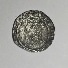 1560-61 Elizabeth I hammered silver penny. Tower mm Martlet. Bust 3H. s.2558