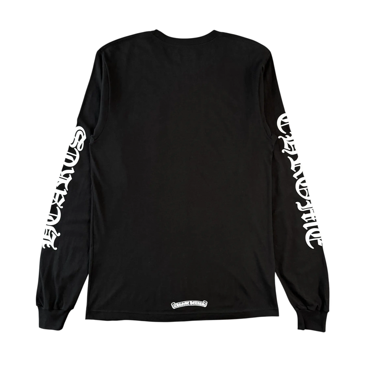 Chrome Hearts Neck Logo Long Sleeve Pocket T-Shirt Black White | eBay