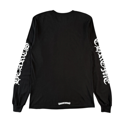 Chrome Hearts Neck Logo Long Sleeve Pocket T-Shirt Black White | eBay