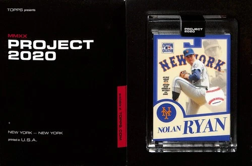 2020 TOPPS PROJECT 2020 #367 NOLAN RYAN - NEW YORK METS - OLDMANALAN