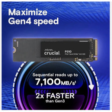 Crucial P310 4TB SSD M.2 2280 NVMe PCIe Gen4 for Laptop Desktop PC Sony PS5