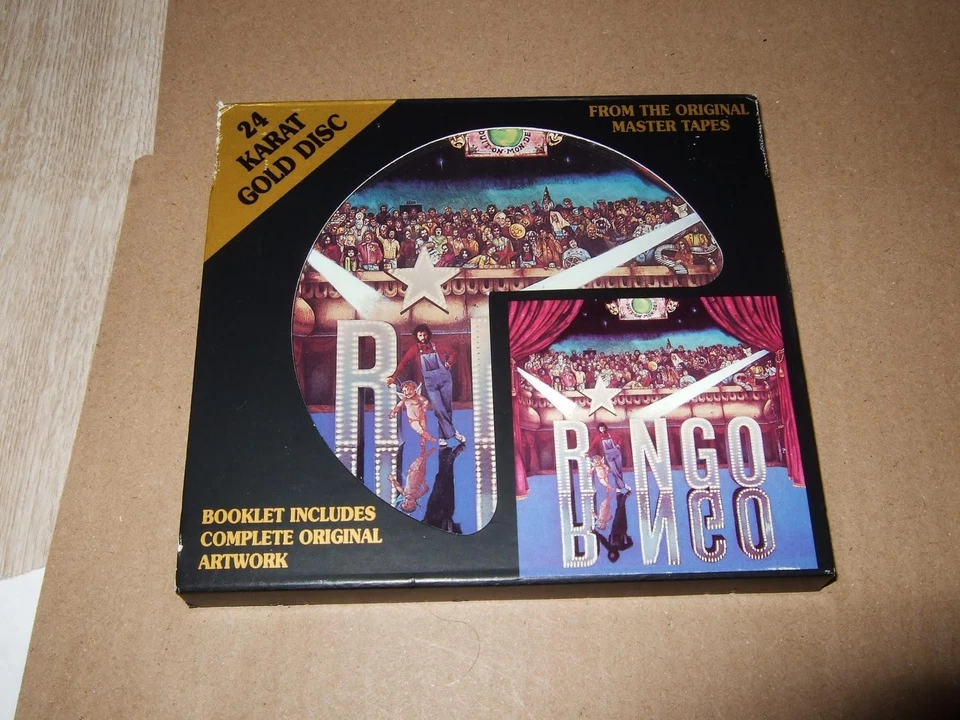 RINGO STARR : RINGO 24KT GOLD CD BOX 1994 DCC GZS-1066 USA  - Bild 1 von 3