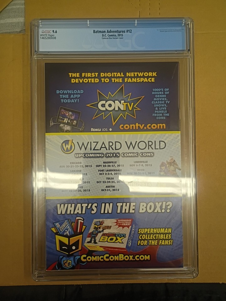 The Batman Adventures #12 Wizard Comic Con Box Variant Cgc 9.6 DC 2015 ...