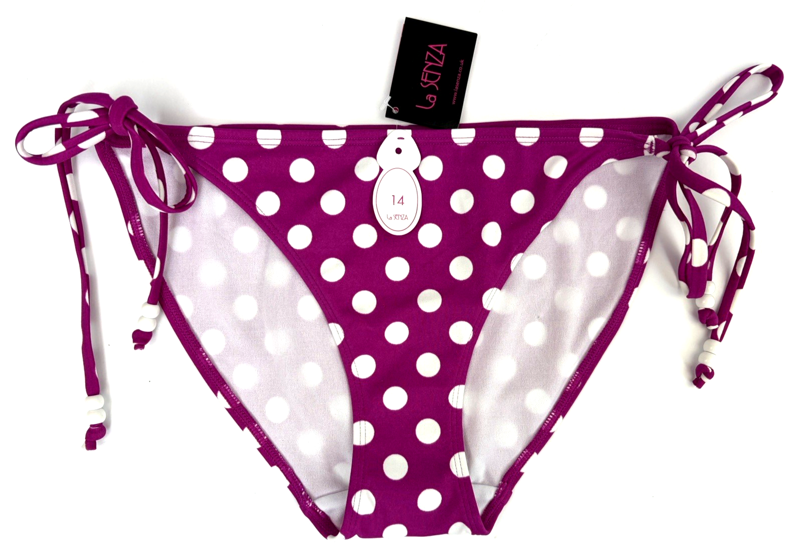 La Senza Bikini Bottoms UK 14 PINK BNWT