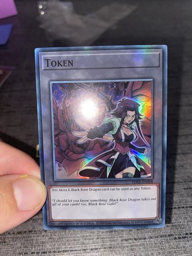 Yu-Gi-Oh! Karte Token Akiza Black Rose Dragon TKN5-EN008 Englisch Super Rare - Bild 3 von 17