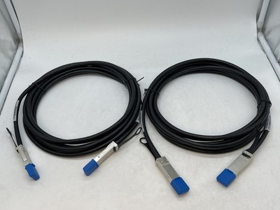 Lot of 2 NetApp X6559-R6 External SAS QSFP to QSFP 5M Cable 112-00178 FREE S/H