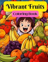 Vibrant Fruits Coloring Book | Taschenbuch | Englisch (2023) | Kode Script