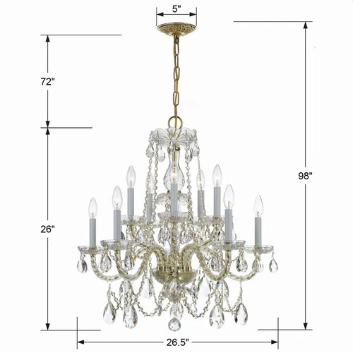 Crystorama Lighting - Ten Light Chandelier - Chandelier - Crystal - Ten Light - Picture 4 of 4