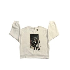 DKNY Sport Womens New York City Graphic Sweatshirt White P5JOHCSC Size L NEW