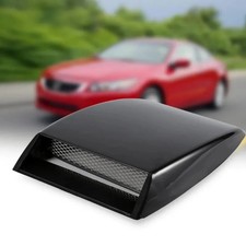 Air Flow Intake Turbo Bonnet Hood Scoop Vent Cover Black Auto Car Decorative
