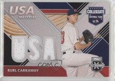 2020 Panini Elite Extra Edition USA Baseball Material Black Burl Carraway n1u