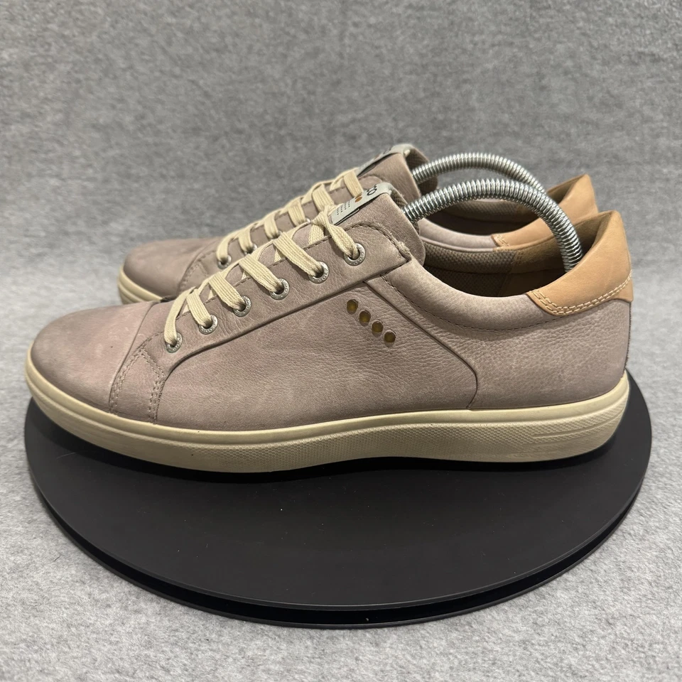 Zapatos de golf Ecco para hombre talla 10 extra ancho beige tostado con cordones zapatillas cómodas Foto 4 de 4