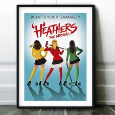Heathers The Musical Poster Print - West End Wall Art - Broadway Play Theatre