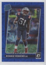 2021 Panini Donruss Optic Rated Rookie Blue Scope Prizm Ronnie Perkins #283 13px