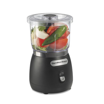 Hamilton Beach Stack & Press 3-Cup Food Chopper and Mini Food Processor, 350 W