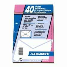 Blasetti 550, 12 Blisterpackungen &agrave; 40 voradressierte Umschl&auml;ge mit gummierter