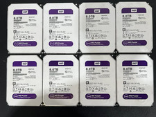 LOT OF 8- Western Digital Purple 8TB Hard Drives-#WDC WD80PURZ-85YNPY0