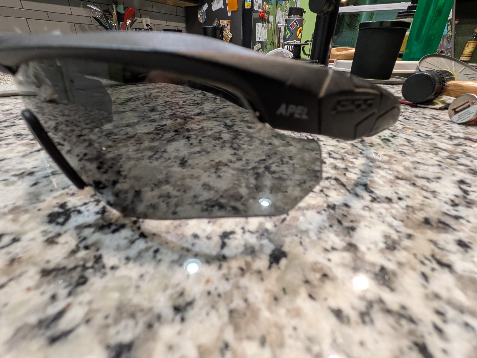 ESS APEL CROSSBOW RECTANGULAR SUNGLASSES BLACK NEW - image 1