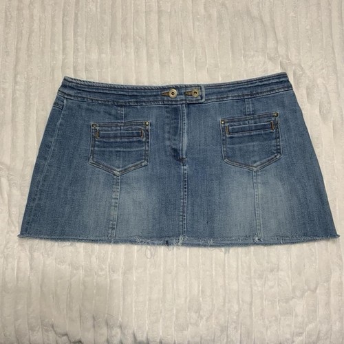 David Brooks Denim Mini Skirt Y2k Styyle Size 12
