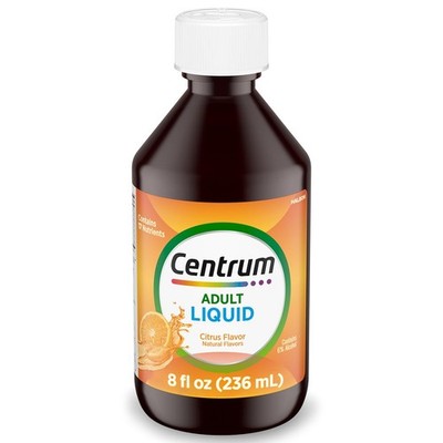 Centrum Liquid Multivitamin For Adults 8 Fl Oz Citrus Flavor Immune Support