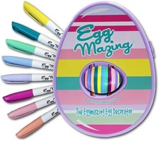 Eggmazing Egg Decorator Kit - Easter Egg Decorating Spinner with 8 Colorful Quic