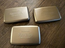 Hakuba Digital Camera Compact Flash Cases for 4 CF Cards Each, Three Cases Total