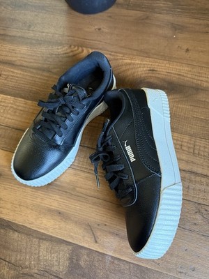 PUMA Carina L Sneakers Black and White Women's