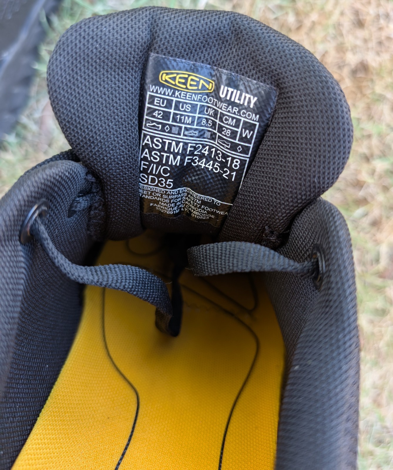 Sneakers da lavoro KEEN uomo Arvada ESD taglia 11 punta in carbonio leggere antiscivolo