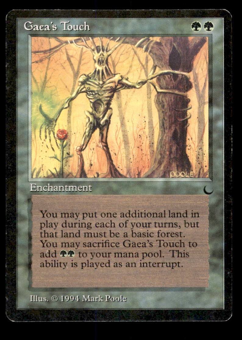 Gaea's Touch LP Light Play The Dark MTG [6678]