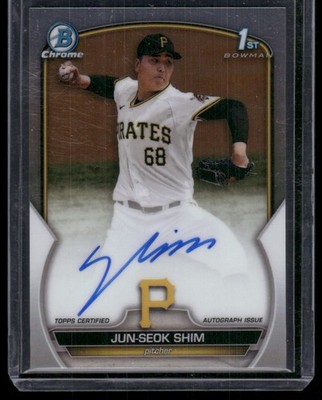 2023 Bowman Chrome #CPA-JSH Jun-Seok Shim Prospect Autographs