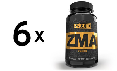 6 x 5% Nutrition ZMA - Core Series - 90 caps (222,20 EUR/kg)