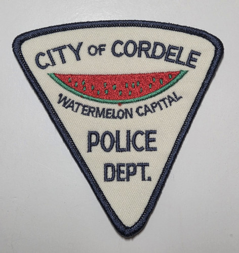 Cordele GA Police Patch Crisp County Georgia - Watermelon Capital