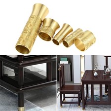 1Pz Piedini Ottone Rame Punta Gamba Copri Tazza Tappo per Tavolo Sedia Letto Divano Sedile 5 Tipo