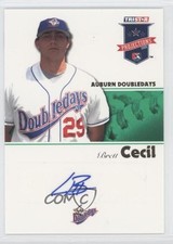 2008 TRISTAR PROjections Green Auto 22/50 Brett Cecil #149 Auto 0c2
