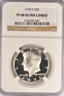 1970 S Kennedy Half Dollar Proof NGC PF 68 ULTRA CAMEO PR68DCAM Old Holder 50C