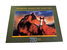 NEW SEALED Wild and Free 750 Pc Jigsaw Puzzle "Tenderness" Horses 2005