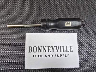  CAT Caterpillar 9U-7291 Ratcheting Screwdriver, Bit Holder & 5 Bits By Snap On