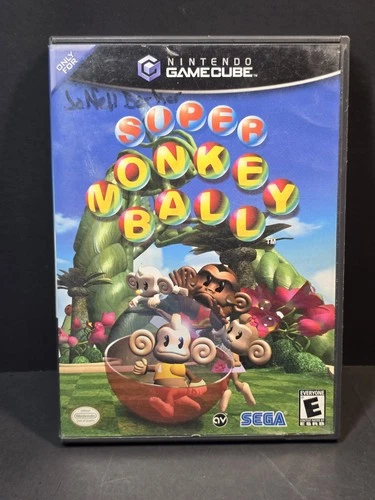 Nintendo GameCube Super Monkey Ball SEGA, Multiplayer, W Manual TESTED